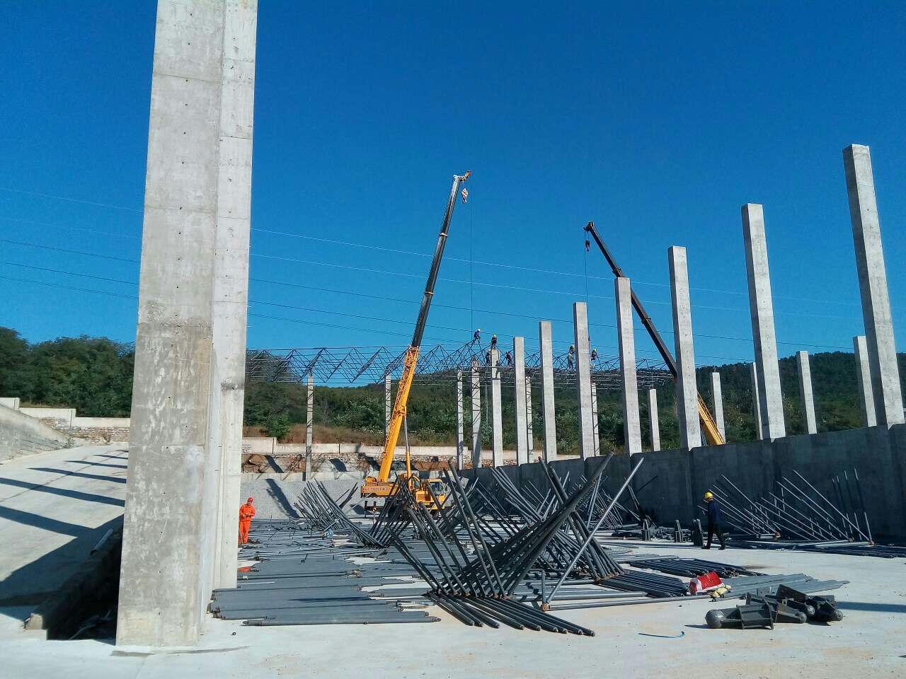 涟源搅拌站网架